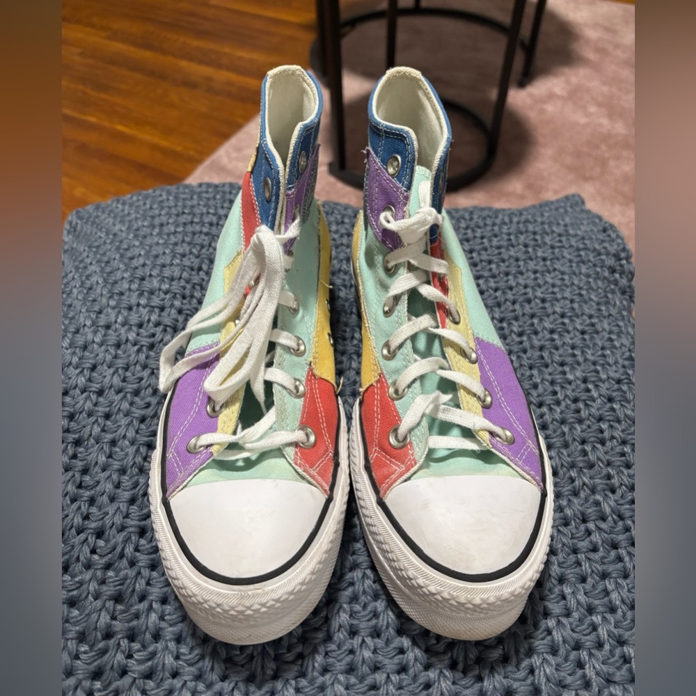 Platform Colorblock Converse High-Tops